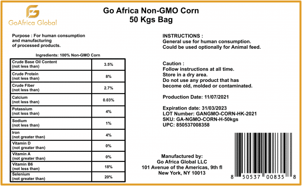 Go Africa® Non-GMO Corn for Human Consumption, 50 Kgs Bags (Sold Per MT)  Call or email  for Price - Image 9