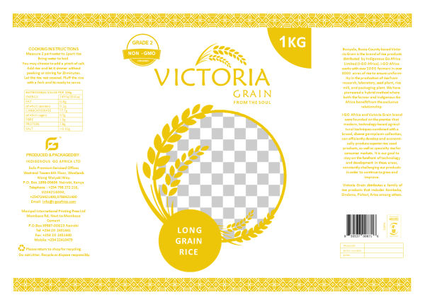 Victoria Grain Milled Rice,  by I-Go Africa® 1kgs (grade 2) - Image 5